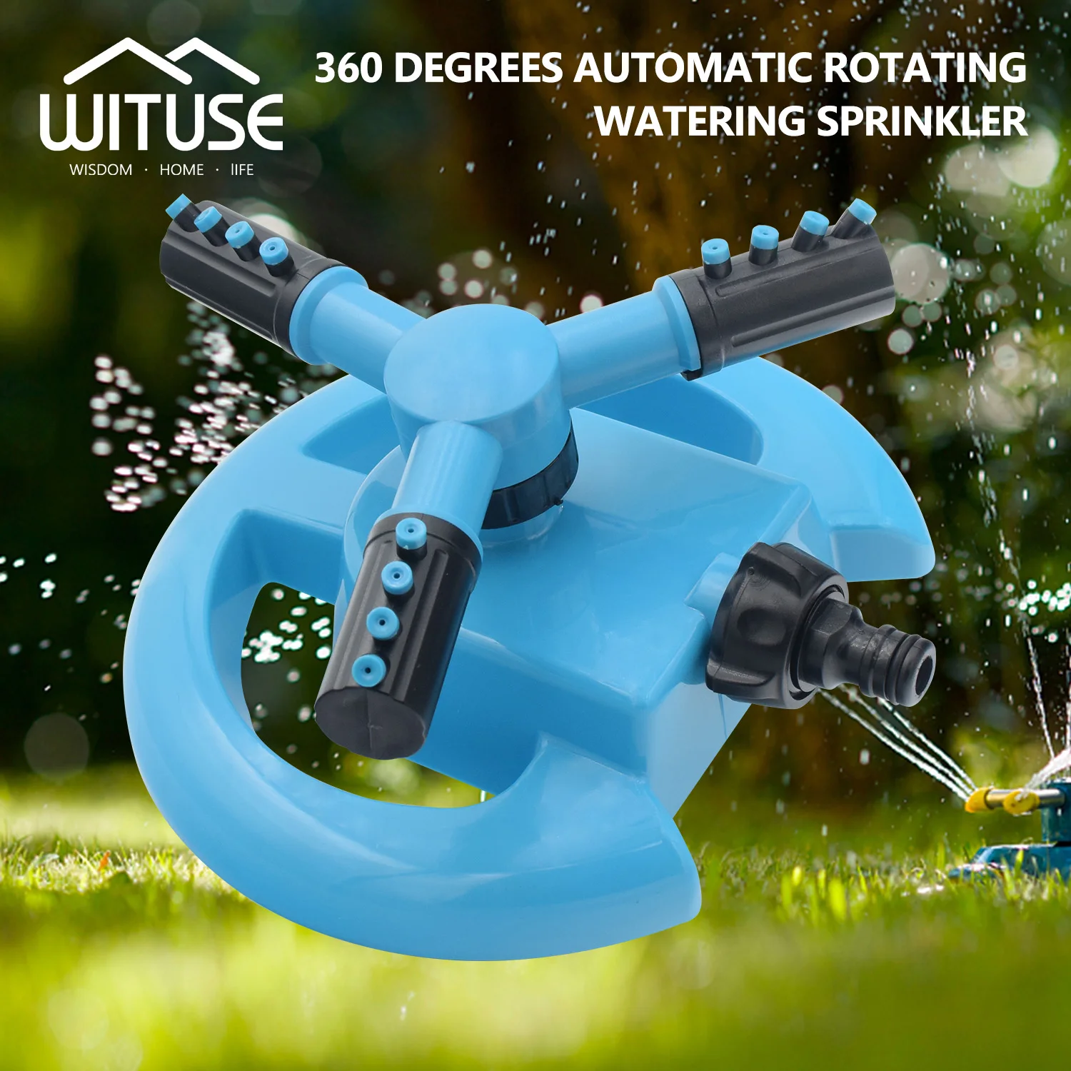 WITUSE Sale! Automatic Sprayer Lawn Sprinkler Flower Plants Watering Irrigation 3 Nozzles For Garden Agriculture
WITUSE Sale! Automatic Sprayer Lawn Sprinkler Flower Plants Watering Irrigation 3 Nozzles For Garden Agriculture