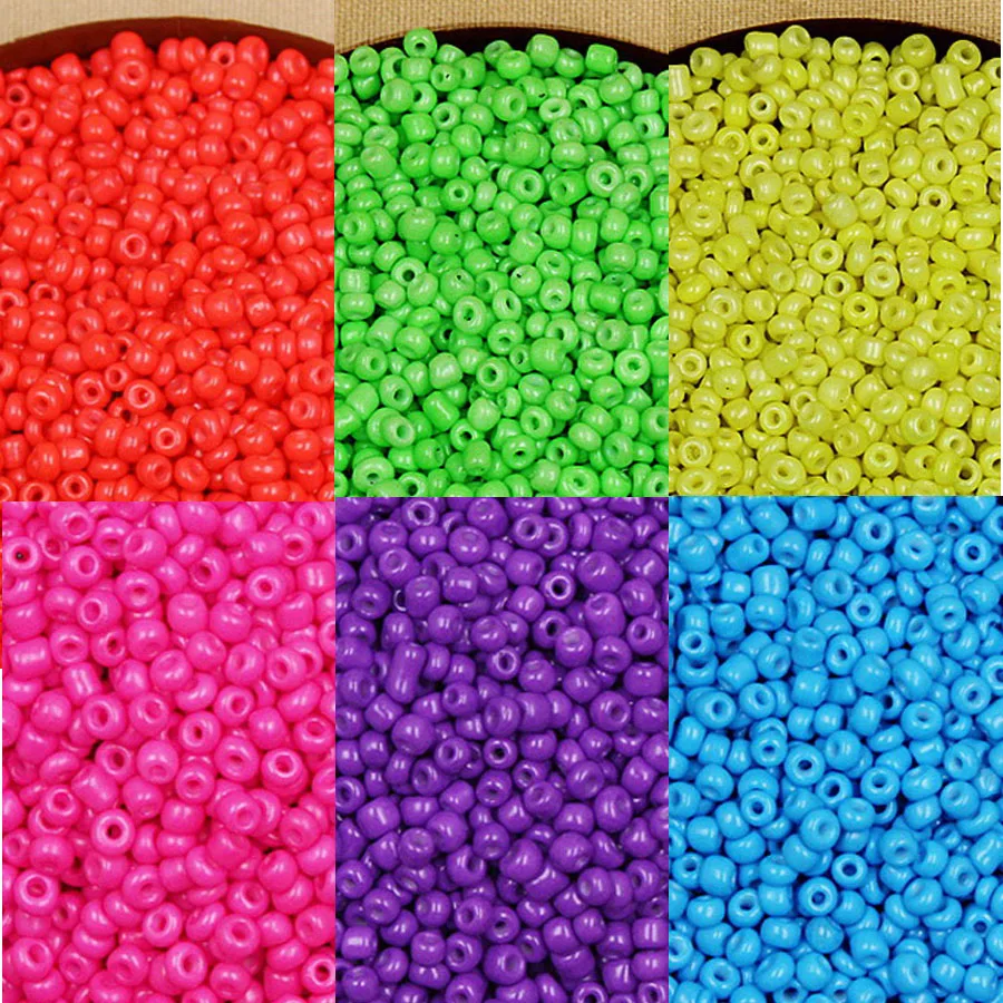 Approx 1300PCS 40g/bag Neon Solid Color 3MM Opaque Glass Seed Beads Loose Spacer Bead Round Garment Beads For Jewelry DIY Craft
Approx 1300PCS 40g/bag Neon Solid Color 3MM Opaque Glass Seed Beads Loose Spacer Bead Round Garment Beads For Jewelry DIY Craft