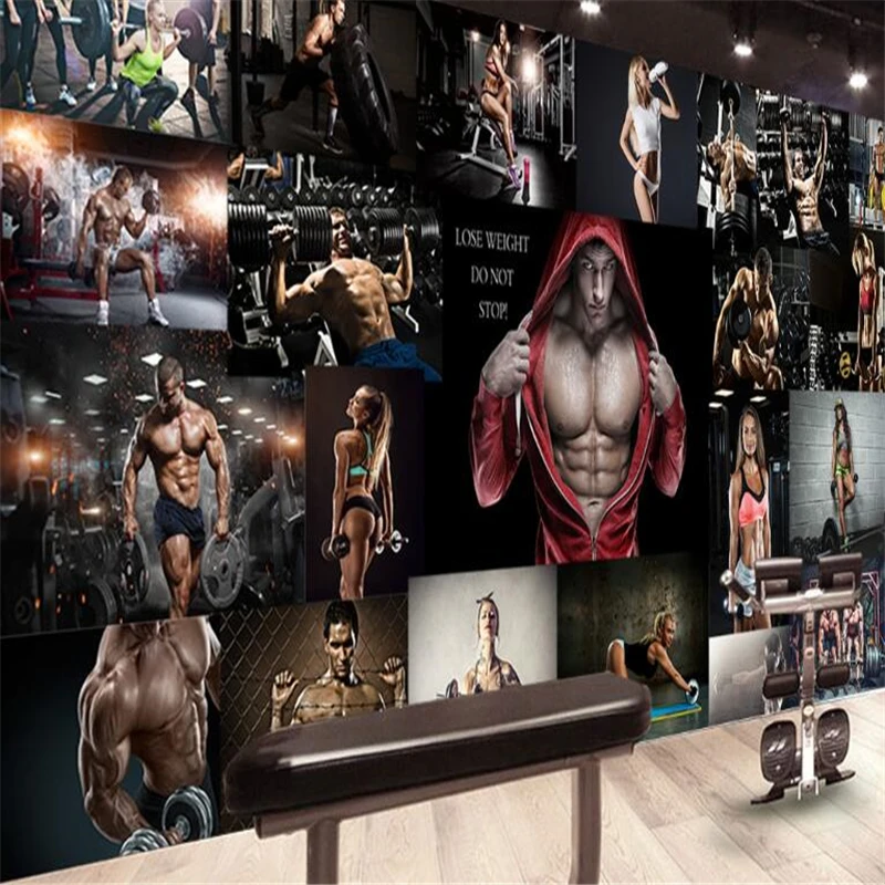 beibehang behangCustom Wallpaper Photos Personality Fashion Gym Boxing Gym Sexy Muscular Men and Women Poster Tooling Background
beibehang behangCustom Wallpaper Photos Personality Fashion Gym Boxing Gym Sexy Muscular Men and Women Poster Tooling Background