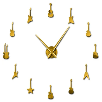 Guitar Variety Music Diy Giant Wall Clock Music Room Decoration Frameless Big Needle Big Wall Clock Rock Guitar Hanging Table
Guitar Variety Music Diy Giant Wall Clock Music Room Decoration Frameless Big Needle Big Wall Clock Rock Guitar Hanging Table