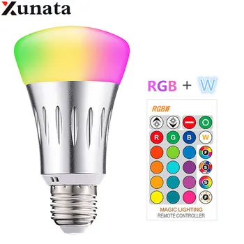 E27 B22 E14 Ampoule Colorful Bulb Led Lamp 85-265V 5050 9LED RGBW 10W Dimmable Smart Life Bombillas Led With Remote Control
E27 B22 E14 Ampoule Colorful Bulb Led Lamp 85-265V 5050 9LED RGBW 10W Dimmable Smart Life Bombillas Led With Remote Control