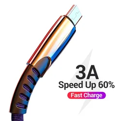 Кабель микро-USB, 3A, для быстрой зарядки и передачи данных, для Xiaomi, Samsung Galaxy S7 S6 J7 Edge Note 5, LG Xbox PS4