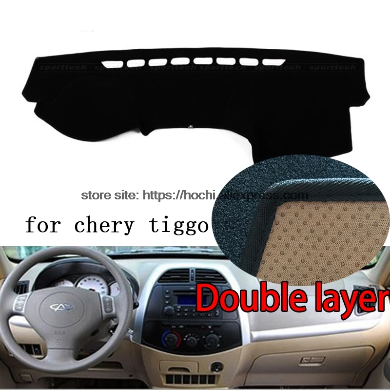 For chery tiggo 2005-2015 Double layer Silica gel Car Dashboard Pad Instrument Platform Desk Avoid Light Mats Cover Sticker
For chery tiggo 2005-2015 Double layer Silica gel Car Dashboard Pad Instrument Platform Desk Avoid Light Mats Cover Sticker