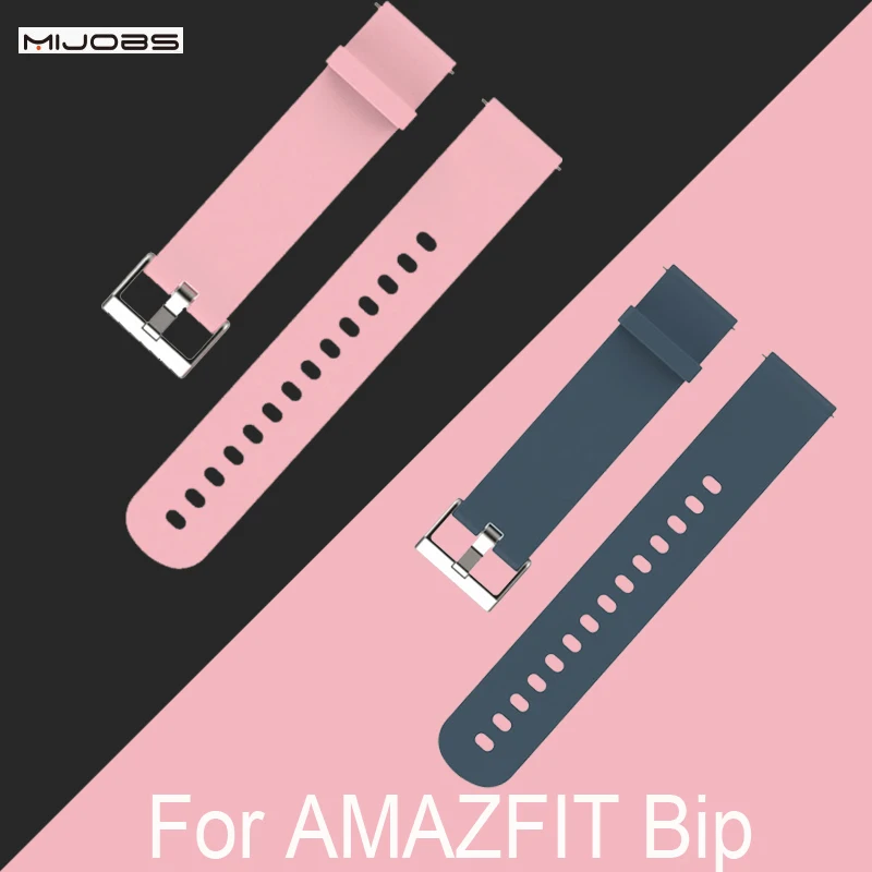 Mijobs для Xiaomi Huami Amazfit Bip BIT PACE Lite Молодежные умные часы сменный ремешок 20 мм