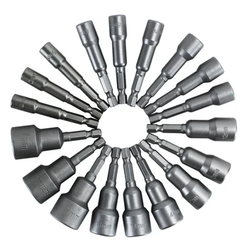 14pcsPower Tool Nut Driver Set Quick Change Power Nut Driver Bit Nutdrivers Metric Socket 6mm Hex Shank Impact Drill Bit Adapter
14pcsPower Tool Nut Driver Set Quick Change Power Nut Driver Bit Nutdrivers Metric Socket 6mm Hex Shank Impact Drill Bit Adapter