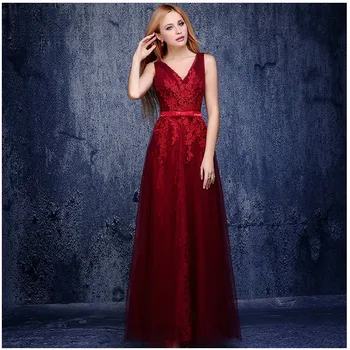 2019 Free shipping V-collar Prom Party gowns Long Evening dress Robe de soiree vestido de casamento longo com TK415
2019 Free shipping V-collar Prom Party gowns Long Evening dress Robe de soiree vestido de casamento longo com TK415