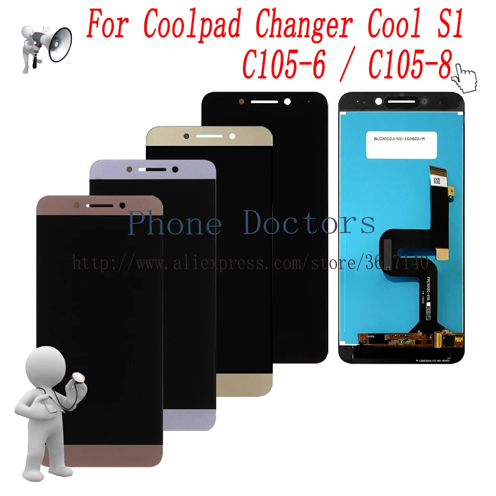 5.5'' New Full LCD DIsplay + Touch Screen Digitizer Assembly For LeTV Coolpad Changer Cool S1 C105-6 C105-8 C107-9
5.5'' New Full LCD DIsplay + Touch Screen Digitizer Assembly For LeTV Coolpad Changer Cool S1 C105-6 C105-8 C107-9