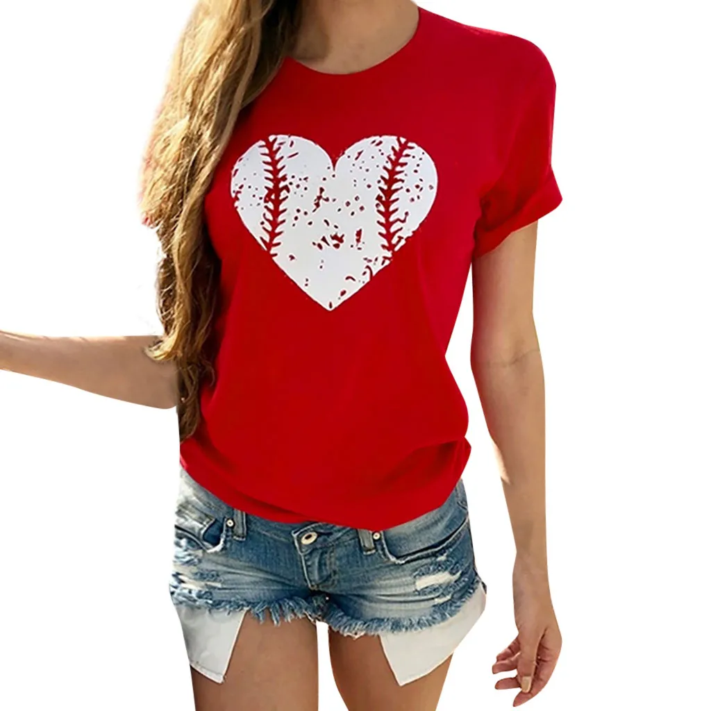 Popular Women Love Heart Print Short Sleeve O Neck T-shirt Funny Girls Tops Ladies Sexy Shirt Korean Clothes Camiseta Mujer 2#
Popular Women Love Heart Print Short Sleeve O Neck T-shirt Funny Girls Tops Ladies Sexy Shirt Korean Clothes Camiseta Mujer 2#