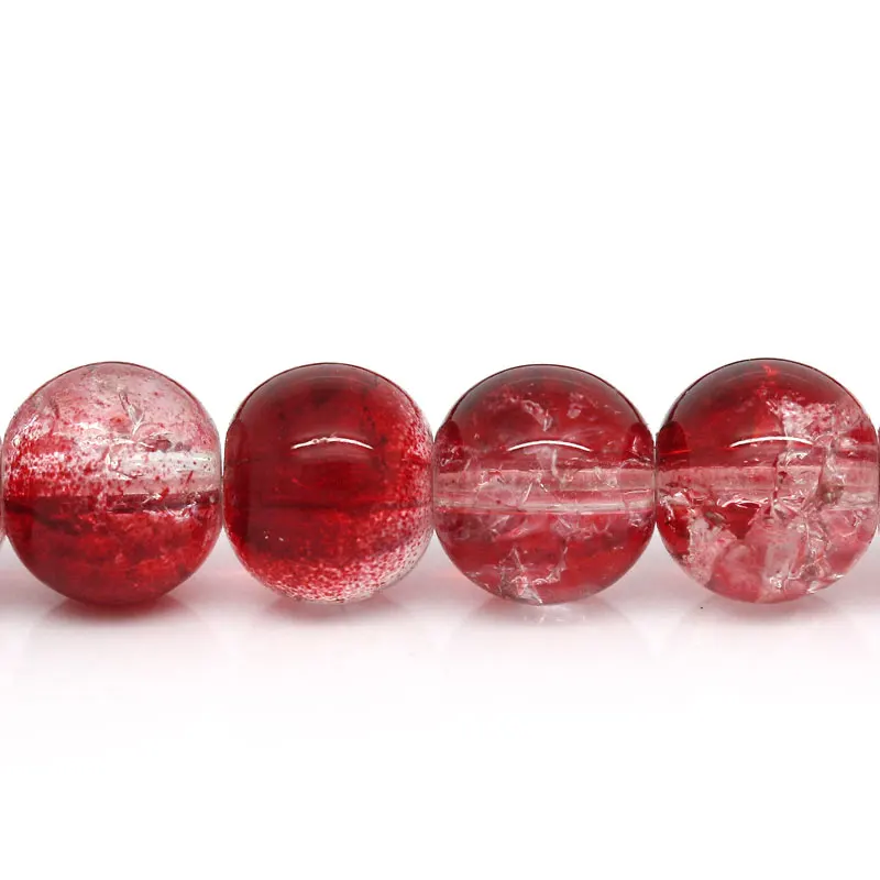 Doreen Box Glass Loose Beads Round Red White Crackle 8mm Dia,78cm(30 6/8") long,1 Strands (approx 103PCs) (B27082)
Doreen Box Glass Loose Beads Round Red White Crackle 8mm Dia,78cm(30 6/8") long,1 Strands (approx 103PCs) (B27082)