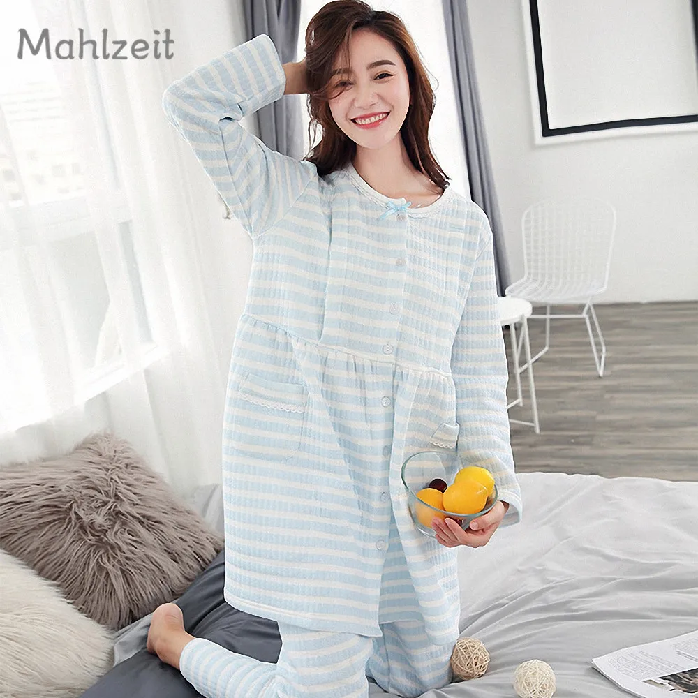 Maternity Winter warm Nursing clothes Pregnant Women loose thick cotton Sleepwear Breastfeeding outwear 2pcs set for Mom
Maternity Winter warm Nursing clothes Pregnant Women loose thick cotton Sleepwear Breastfeeding outwear 2pcs set for Mom