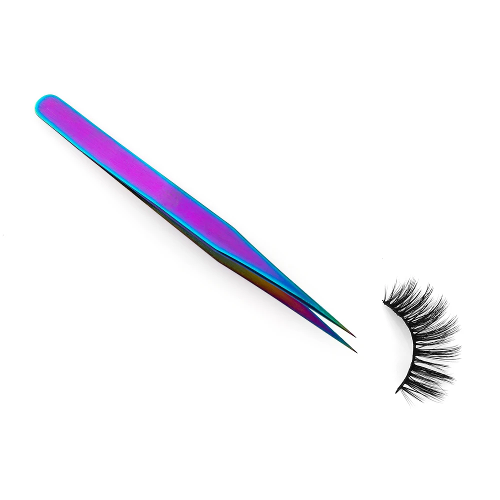 Stainless Steel Curved Straight Rainbow Tweezers False Fake Eyelash Extension Clip Applicator Eye Lashes Makeup Nail Art Tool
Stainless Steel Curved Straight Rainbow Tweezers False Fake Eyelash Extension Clip Applicator Eye Lashes Makeup Nail Art Tool