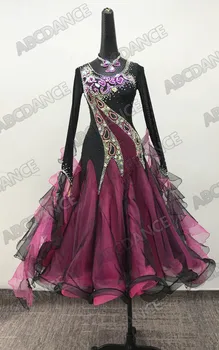 Ballroom dance dress Black and pink Standard dance dress competion modern dance dress social dancing costume good rhinestone
Ballroom dance dress Black and pink Standard dance dress competion modern dance dress social dancing costume good rhinestone