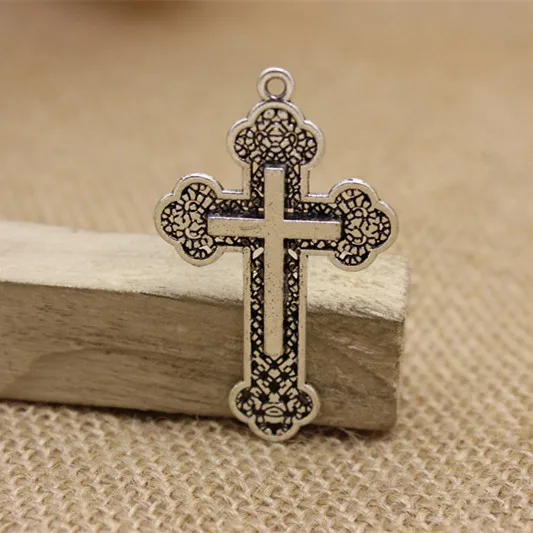 PULCHRITUDE 12pcs Antique Silver metal tibetan silver cross charms pendants hand made supplies fit jewelry making 33*54mm
PULCHRITUDE 12pcs Antique Silver metal tibetan silver cross charms pendants hand made supplies fit jewelry making 33*54mm