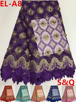 Popular 5yard african french lace fabric with stone high quality latest african laces 2018 nigerian lace fabrics for dress EL-A8
Popular 5yard african french lace fabric with stone high quality latest african laces 2018 nigerian lace fabrics for dress EL-A8