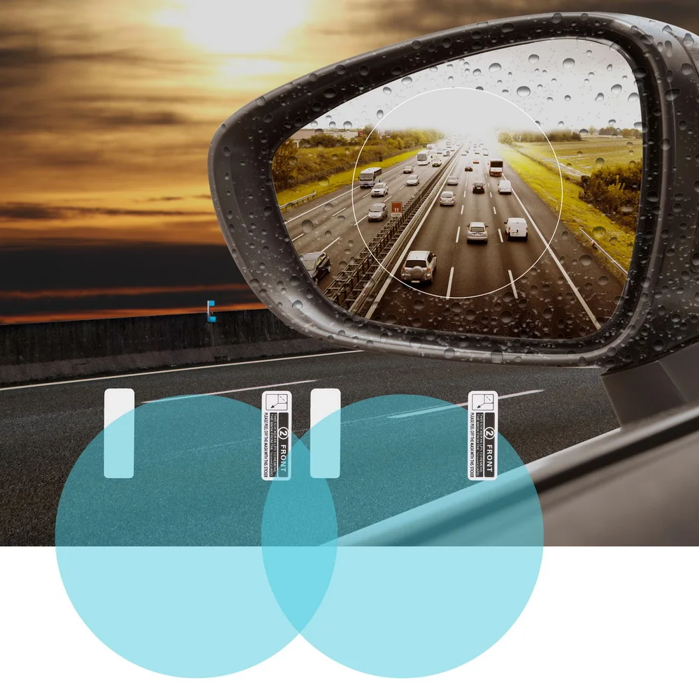 Car Mirror Window Clear Film 2PCS/Set Car Sticker Anti Fog Membrane Anti-glare Waterproof Rainproof
Car Mirror Window Clear Film 2PCS/Set Car Sticker Anti Fog Membrane Anti-glare Waterproof Rainproof