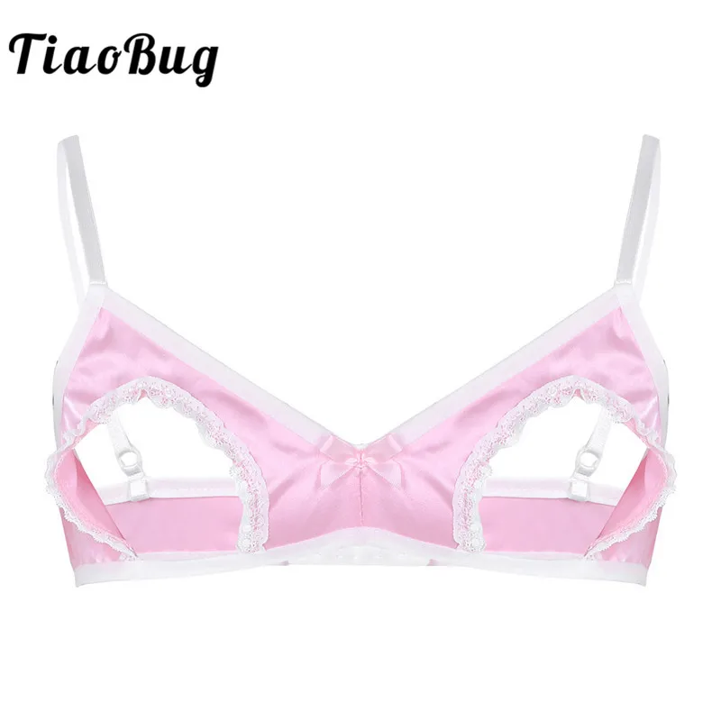 TiaoBug Men Soft Satin Crossdressing Sissy Lingerie Bra Adjustable Straps Nipples Hollow Sexy Male Bra Porno Tops Gay Underwear
TiaoBug Men Soft Satin Crossdressing Sissy Lingerie Bra Adjustable Straps Nipples Hollow Sexy Male Bra Porno Tops Gay Underwear