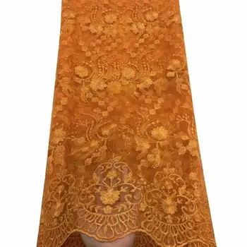 Orange African 3D lace fabric 2019 high quality Mesh french guipure embroidered chemical cord Nigerian wedding tulle lace
Orange African 3D lace fabric 2019 high quality Mesh french guipure embroidered chemical cord Nigerian wedding tulle lace