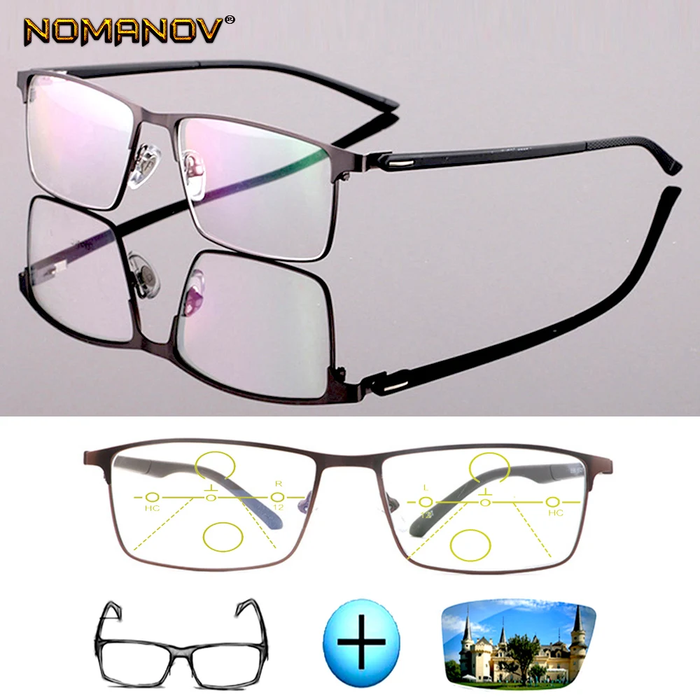 Single Progressive Optical Glasses Photochromic Classic Large Titanium Alloy Full-rim Frame Myopia Short Sight Reading Glasses
Single Progressive Optical Glasses Photochromic Classic Large Titanium Alloy Full-rim Frame Myopia Short Sight Reading Glasses