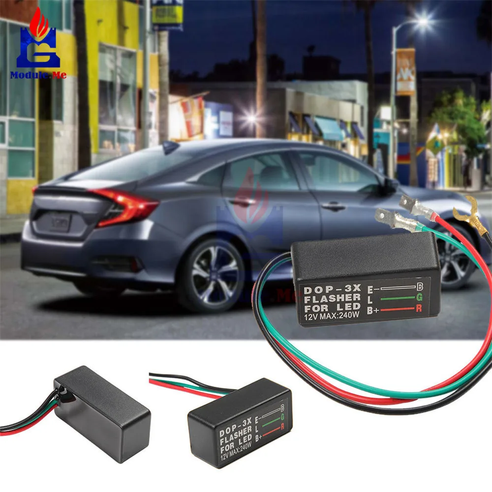 DC 12V Waterproof LED Turn Signal Light Flasher Blinker Relay Flash Strobe Controller Flasher Module for Car Motorcycle ATV
DC 12V Waterproof LED Turn Signal Light Flasher Blinker Relay Flash Strobe Controller Flasher Module for Car Motorcycle ATV
