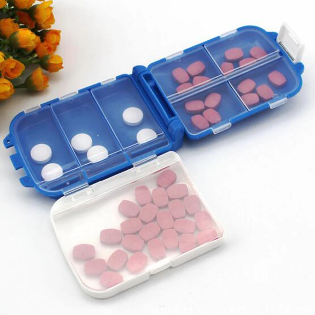 Portable 8 Slots seal folding Pill Cases Jewelry candy box Storage Box Vitamin Medicine Pill Box Storage Case Container
Portable 8 Slots seal folding Pill Cases Jewelry candy box Storage Box Vitamin Medicine Pill Box Storage Case Container