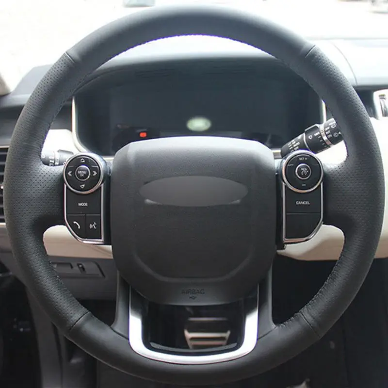 Top Leather Steering Wheel Hand-stitch on Wrap Cover For Land Rover Range Rover 2014-2015
Top Leather Steering Wheel Hand-stitch on Wrap Cover For Land Rover Range Rover 2014-2015