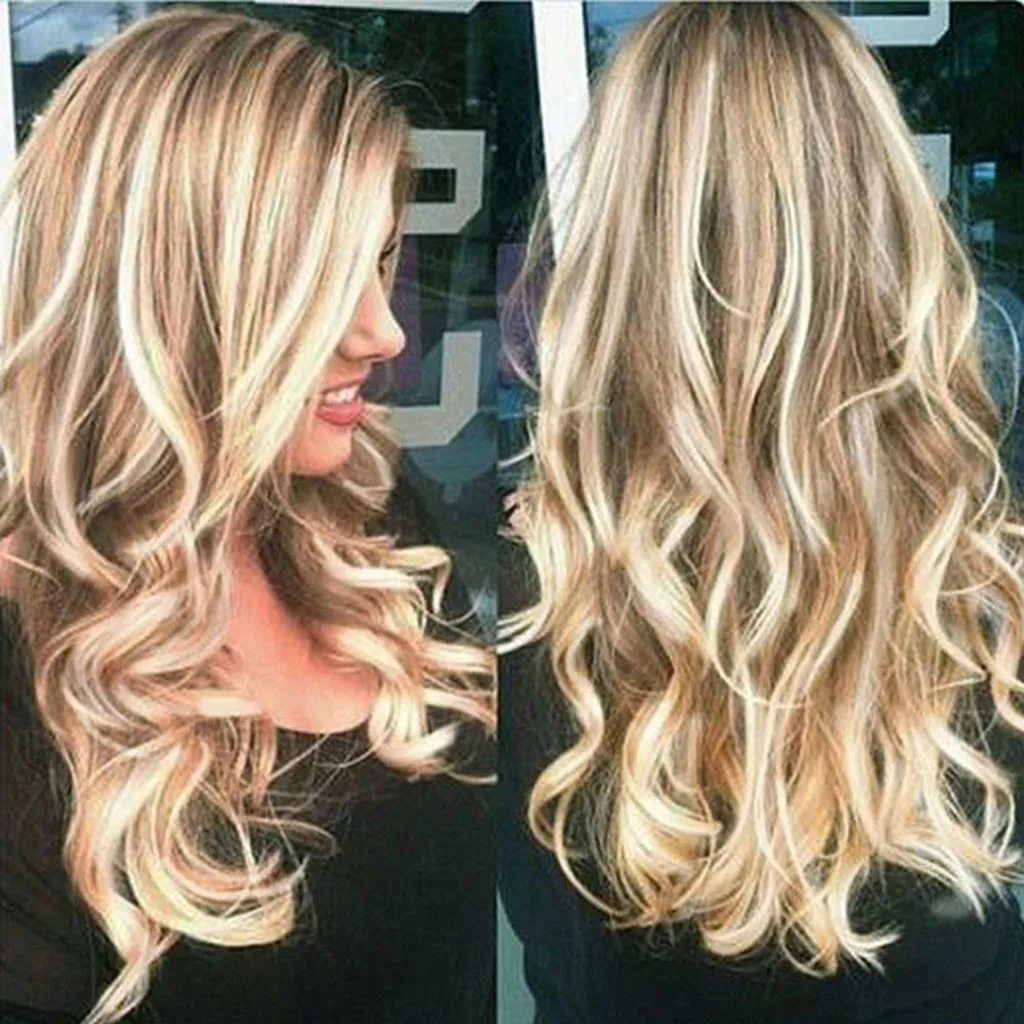 BMTT Human Hair Wigs Womens Curly Long Wig Hair Wavy Ombre Blonde Natural Synthetic Full Wigs Costume hair wigs woman kinky hair
BMTT Human Hair Wigs Womens Curly Long Wig Hair Wavy Ombre Blonde Natural Synthetic Full Wigs Costume hair wigs woman kinky hair