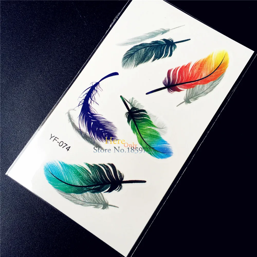 1PC Colorful Angel Feather Designs Temporary Tattoo Stickers HYF-074 Body Art Arm Oil Painting Style Tattoo Paste For Women Girl
1PC Colorful Angel Feather Designs Temporary Tattoo Stickers HYF-074 Body Art Arm Oil Painting Style Tattoo Paste For Women Girl