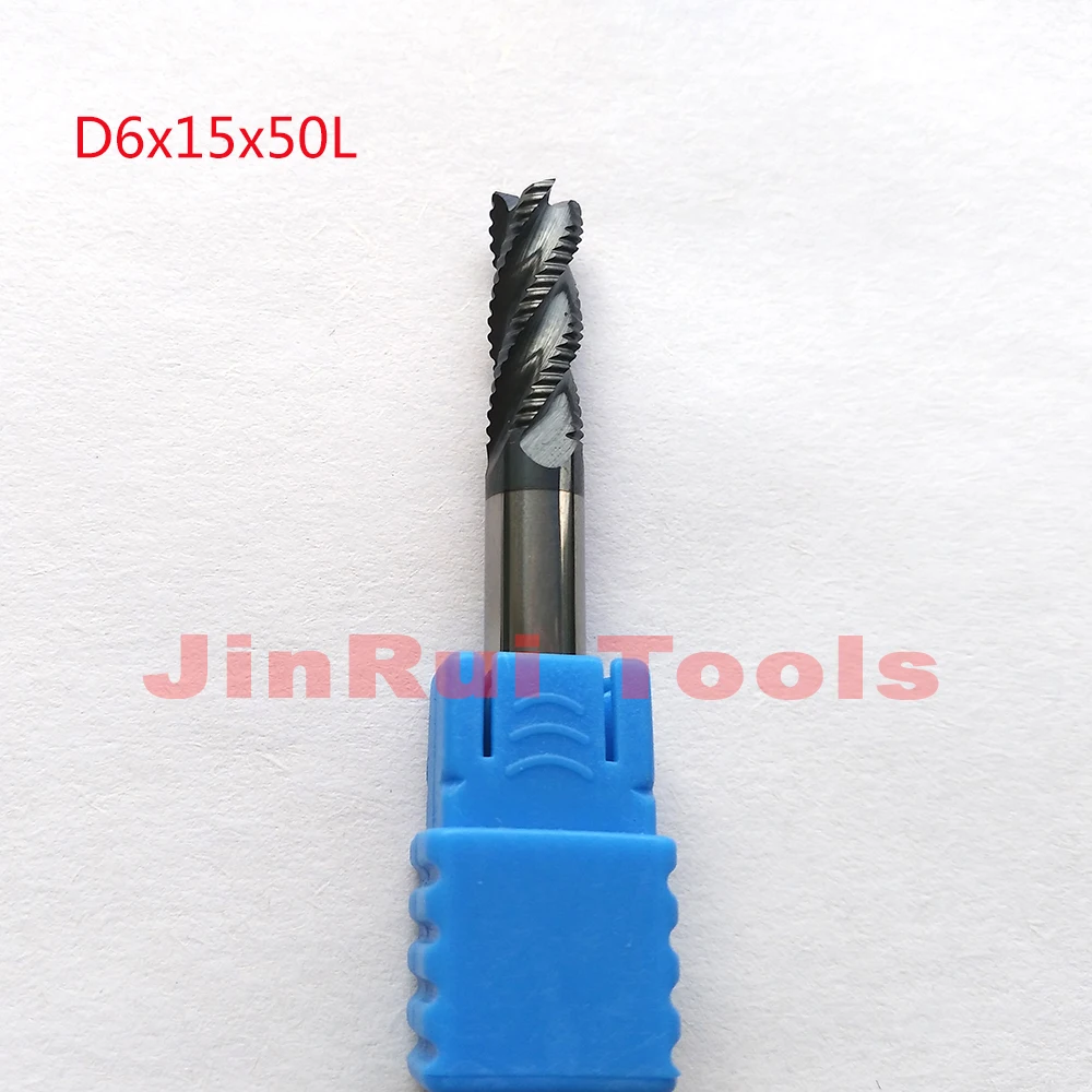 1pc 6mm D6*15*D6*50 HRC60 4 Flutes Solide Carbide Roughing End Mills CNC router bit milling cutter Tools knife fresa
1pc 6mm D6*15*D6*50 HRC60 4 Flutes Solide Carbide Roughing End Mills CNC router bit milling cutter Tools knife fresa
