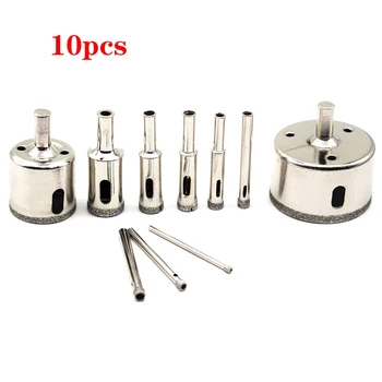 10pcs 3-50mm Durable Diamond Drill Bits Marble Diamond Hole Saw Cutter For Glass Ceramic Marble Tile Dilling Tools
10pcs 3-50mm Durable Diamond Drill Bits Marble Diamond Hole Saw Cutter For Glass Ceramic Marble Tile Dilling Tools