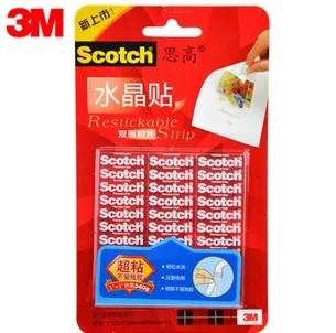 LifeMaster Scotch Restickable Strips Clear 4 Set/Lot (12 Strips) 1*3 inches Reuse Again and Again Double Sided Tape
LifeMaster Scotch Restickable Strips Clear 4 Set/Lot (12 Strips) 1*3 inches Reuse Again and Again Double Sided Tape