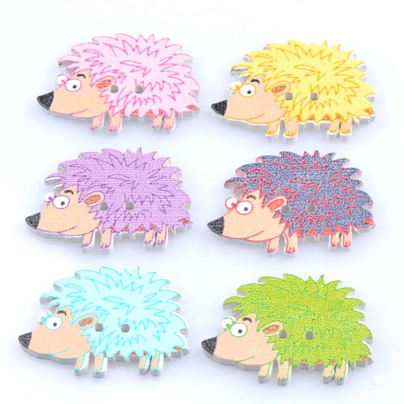 5colors Random Mixed Cute Hedgehog Painted Wooden Buttons Decorative Buttons For Sewing Scrapbooking Crafts 50pcs 32x22mm MT0963
5colors Random Mixed Cute Hedgehog Painted Wooden Buttons Decorative Buttons For Sewing Scrapbooking Crafts 50pcs 32x22mm MT0963
