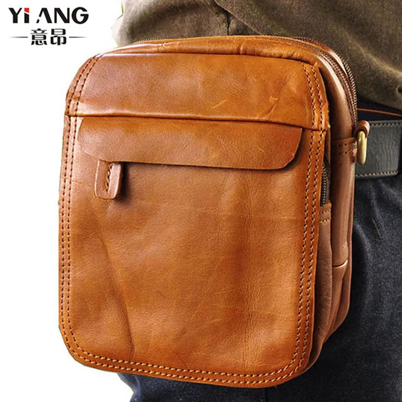 Men Oil wax Genuine Real Leather Cow Hide Shoulder Messenger Pack Vintage Belt Cell/Mobile Phone Pack Fanny Waist Bag
Men Oil wax Genuine Real Leather Cow Hide Shoulder Messenger Pack Vintage Belt Cell/Mobile Phone Pack Fanny Waist Bag