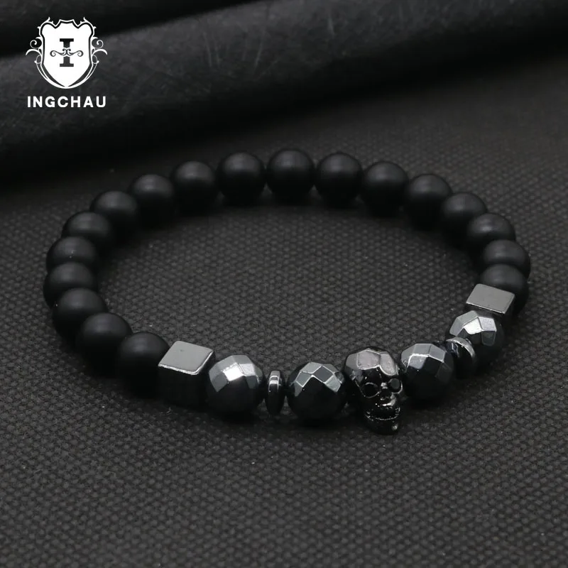 2018 Luxury Bracelet Men Skull Black Hematite Stone Skeleton Skull Bracelets For Men Best Friend Gift Pulseira Masculina SK-8
2018 Luxury Bracelet Men Skull Black Hematite Stone Skeleton Skull Bracelets For Men Best Friend Gift Pulseira Masculina SK-8