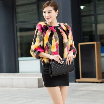 2019 New Fashion Winter Women Mix Color Fur Coat Three Quarter-Sleeve Female Slim Faux Fur Coat Short Jacket PC023
2019 New Fashion Winter Women Mix Color Fur Coat Three Quarter-Sleeve Female Slim Faux Fur Coat Short Jacket PC023