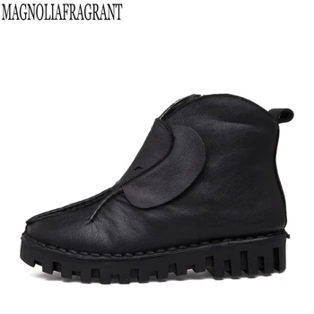 Fashion Vintage Genuine Leather Women Ankle Boots Soft Leather Flat Shoes Comfortable Women Boots Lace Up Soft Leather Shoes
Fashion Vintage Genuine Leather Women Ankle Boots Soft Leather Flat Shoes Comfortable Women Boots Lace Up Soft Leather Shoes