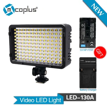 Mcoplus 130 LED Video Light Photography Lighting for Canon Nikon Sony Pentax Olympus Camera DV Camcorder with NP-F550 Battery
Mcoplus 130 LED Video Light Photography Lighting for Canon Nikon Sony Pentax Olympus Camera DV Camcorder with NP-F550 Battery