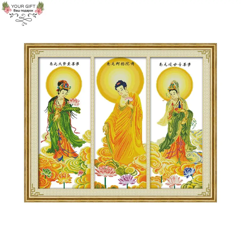 Joy Sunday Free Shipping Counted and Stamped Three Western Saints Harmony Edition Cross Stitch kits for Home Decor R011(2)
Joy Sunday Free Shipping Counted and Stamped Three Western Saints Harmony Edition Cross Stitch kits for Home Decor R011(2)