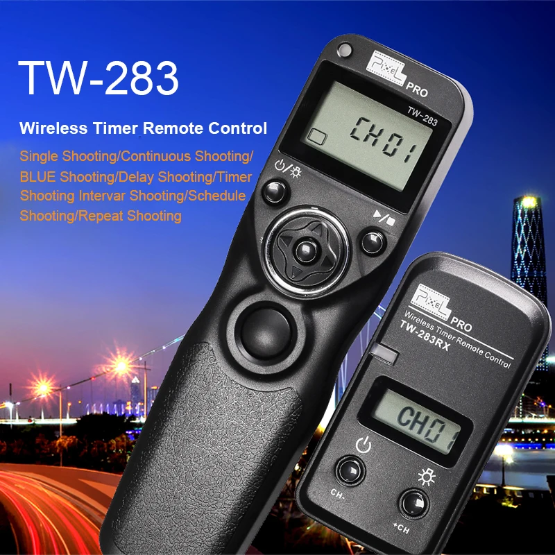Pixel TW283 TW-283 E3 Shutter Release Wireless Timer Remote Control for Canon 700D 600D 100D 550D 1200D 1100D 750D 650D 60D 70D
Pixel TW283 TW-283 E3 Shutter Release Wireless Timer Remote Control for Canon 700D 600D 100D 550D 1200D 1100D 750D 650D 60D 70D