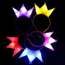 LED Crystal Crown Headbands Light Up Party Rave Fancy Dress Costume Light Up Party Flashing Headbands Christmas Holiday Favors
LED Crystal Crown Headbands Light Up Party Rave Fancy Dress Costume Light Up Party Flashing Headbands Christmas Holiday Favors