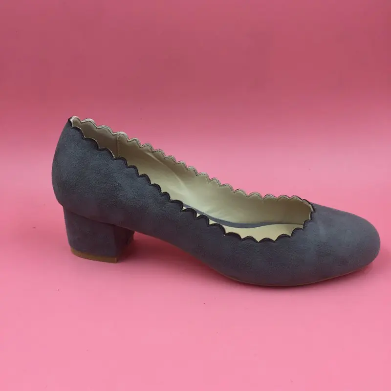 Grey Shoes Woman Low Heels Hoof Heels Round Toe Slip-On Real Images Designer Shoes Women Luxury 2016 Zapatos Mujer Size 11
Grey Shoes Woman Low Heels Hoof Heels Round Toe Slip-On Real Images Designer Shoes Women Luxury 2016 Zapatos Mujer Size 11