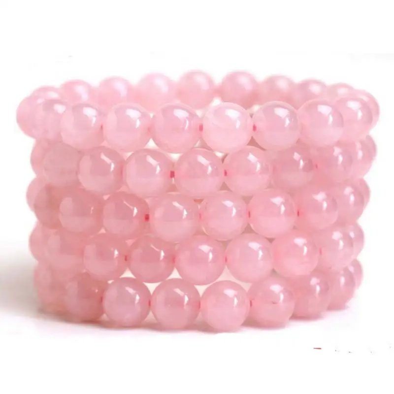 Natural Pink Quartz Beaded Bracelet Crystal Powder Pink Quartz Strand Bracelet women jewelry
Natural Pink Quartz Beaded Bracelet Crystal Powder Pink Quartz Strand Bracelet women jewelry