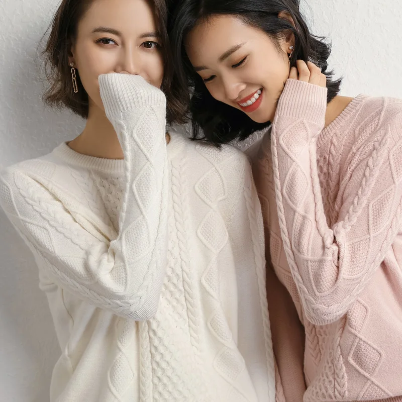 ZEHANGSEA-new cashmere sweater ladies pullover sweater round neck short section 5 color simple twisted flower Slim wild pullover
ZEHANGSEA-new cashmere sweater ladies pullover sweater round neck short section 5 color simple twisted flower Slim wild pullover