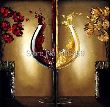 2 panels 100% hand-painted wine bottle abstract modern wall art oil painting on canvas for home decoration
2 panels 100% hand-painted wine bottle abstract modern wall art oil painting on canvas for home decoration