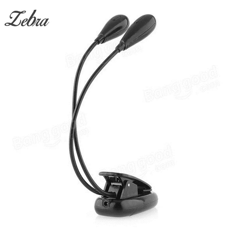 Zebra Adjustable 2 Dual Arms 4 LED Goosenecks Clip on LED Lamp for Music Stand and Book Reading Guitar Sheet Music Accessories
Zebra Adjustable 2 Dual Arms 4 LED Goosenecks Clip on LED Lamp for Music Stand and Book Reading Guitar Sheet Music Accessories