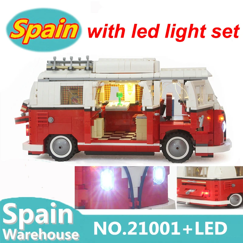 21001 With Led Light Set 1354pcs Creator Camper Car Building Blocks Legoing City 10220 Toys For Children Gift Bricks In Spain
21001 With Led Light Set 1354pcs Creator Camper Car Building Blocks Legoing City 10220 Toys For Children Gift Bricks In Spain