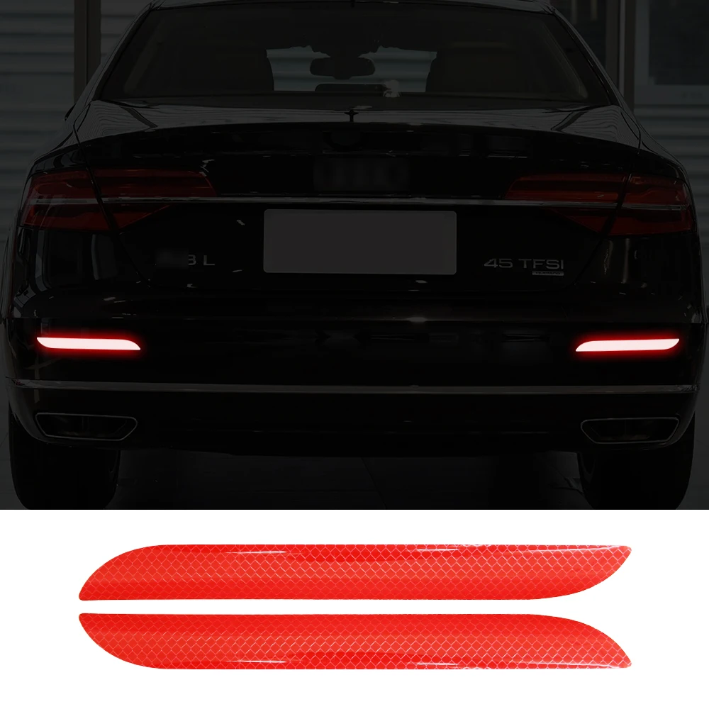 A Pair Trunk Tail Safety Warning Reflective Stickers Lighting Luminous Reflector Rear Decal Sticker for BMW Ford Benz Audi
A Pair Trunk Tail Safety Warning Reflective Stickers Lighting Luminous Reflector Rear Decal Sticker for BMW Ford Benz Audi