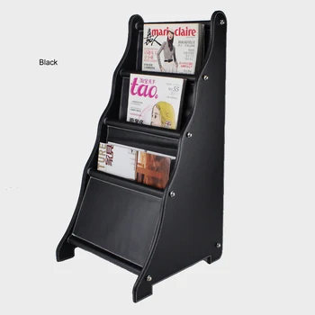 ladder-shape wood leather floor magazine newspaper exhibition display rack shelf organizer holder black 251A
ladder-shape wood leather floor magazine newspaper exhibition display rack shelf organizer holder black 251A