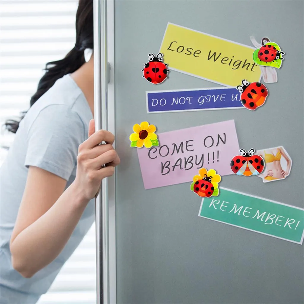 6PCS Sticker 3D Cartoon Ladybug Fridge Magnets Suitable For Kitchen Locker Magnesy Na Lodowke Refrigerator Magnetic Stickers
6PCS Sticker 3D Cartoon Ladybug Fridge Magnets Suitable For Kitchen Locker Magnesy Na Lodowke Refrigerator Magnetic Stickers