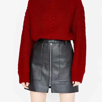 Klacwaya Mini Skirts 2019 Women Fashion Ladies PU Leather Skirt Zippers-fly High Waist Pencil Skirts Chic Girls jupe femme TOPS
Klacwaya Mini Skirts 2019 Women Fashion Ladies PU Leather Skirt Zippers-fly High Waist Pencil Skirts Chic Girls jupe femme TOPS