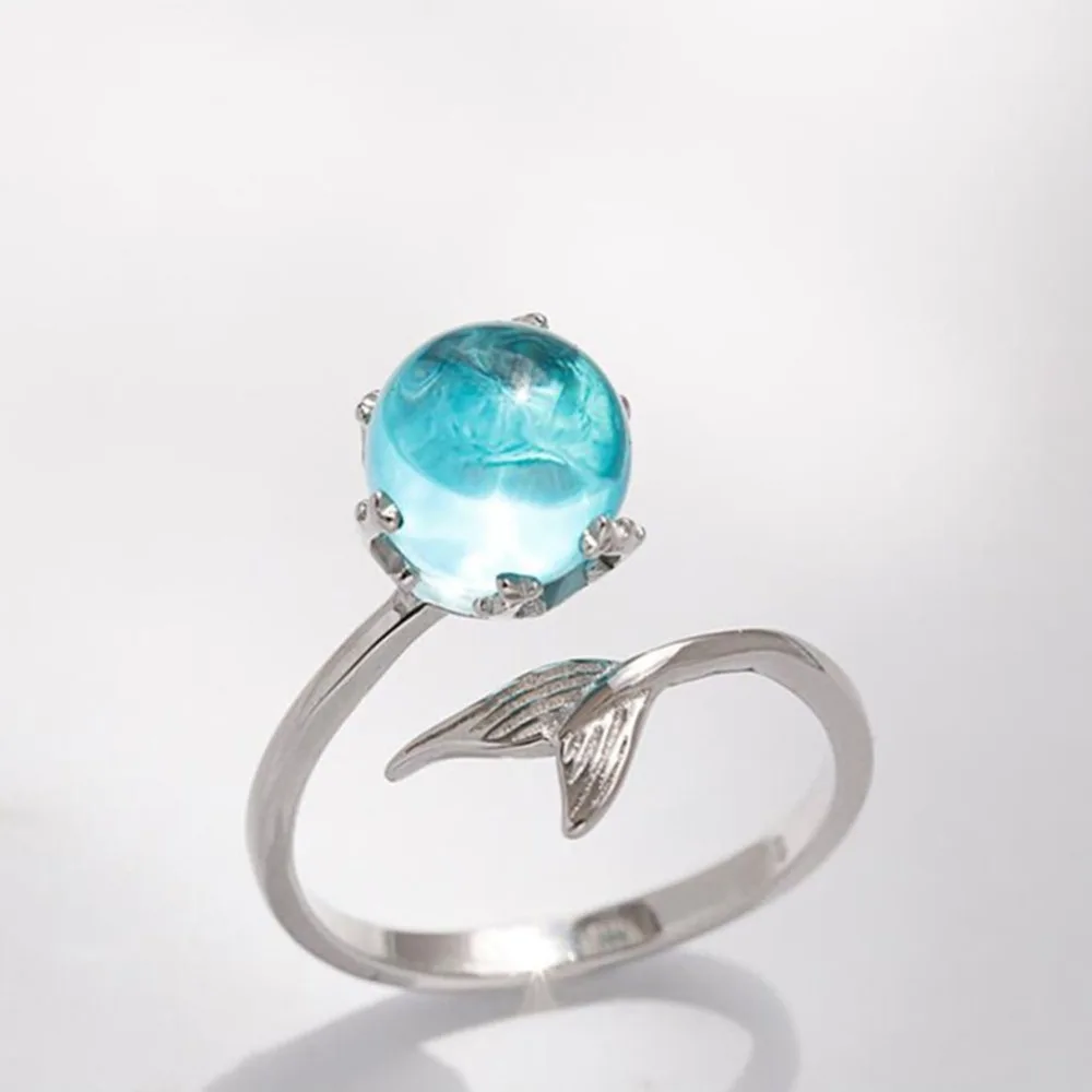 Fashion Elegant Temperament Open Crystal Mermaid Bubble Rings for Women Girls Gift Jewelry Adjustable Size Finger Ring #292644
Fashion Elegant Temperament Open Crystal Mermaid Bubble Rings for Women Girls Gift Jewelry Adjustable Size Finger Ring #292644